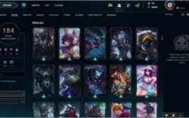 PLATINA III, 184 SKINS, 138 CHAMPS