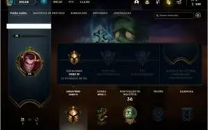 Conta ouro 4 com 1 skin e 20 champs, sem email confirmado