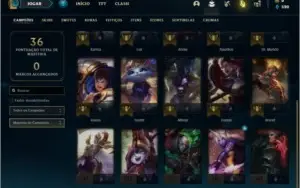 Conta ouro 4 com 1 skin e 20 champs, sem email confirmado