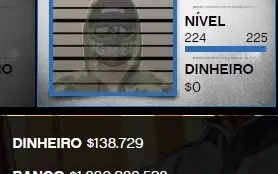 Conta GTA V 1,5 Bilhao LVL 224 PC