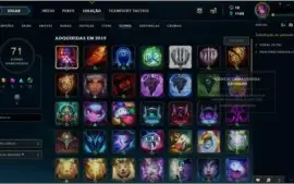 Conta de LoL - GOLD SOLOQ E PLATINA TFT - COM SKINS 2019