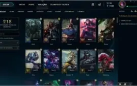 Conta de LoL - GOLD SOLOQ E PLATINA TFT - COM SKINS 2019