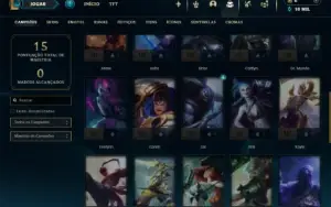 Esmeralda 4 com 36 Champs e 8 Skins + 16 Espolios