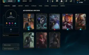 Esmeralda 4 com 36 Champs e 8 Skins + 16 Espolios