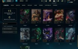 Esmeralda 4 com 36 Champs e 8 Skins + 16 Espolios