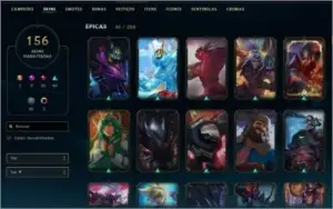 conta lol platina 4