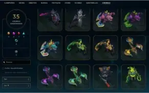 Todos Campeões, 179 skins.