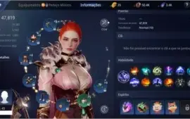 Conta Mir4 Level 45,47k power, Snake liberado ,7 Pets raros