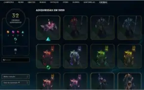 CONTA COM 553 SKIN + LEVEL 296 + ALL CHAMPS