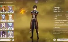 Zhongli / Ganyu/ Childe / Keqing / Tumulo do Lobo
