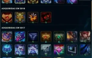 Conta TOP ( GOLD IV - III ) Muitas Skins, Emotes, Icones !