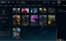 Conta TOP ( GOLD IV - III ) Muitas Skins, Emotes, Icones !
