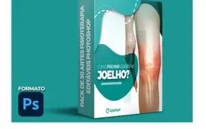 Pack De 30 Artes Para Fisioterapia Editáveis Photoshop