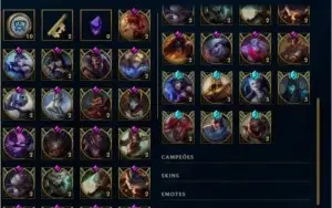 Acc borda DIAMOND, atualmente platina 2  + 100 champions!!!