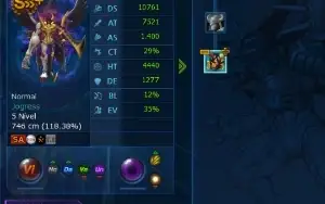 Conta LADMO - Omegamon - Full Acessórios - OT roxo - 2 SSS+