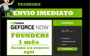 Geforce NOW - Conta FOUNDERS - 1 mês de assinatura