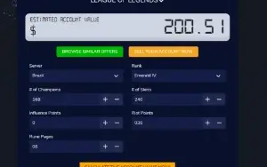 Conta League of Legends ESMERALDA IV - 240 Skins - Desde S3