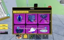 Vendo uma conta de blox frutis cheio de coisa e tbm tem skin