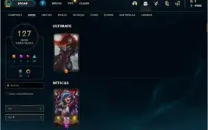 Conta LOL 2016 com todos os champs desbloquados 127 skins