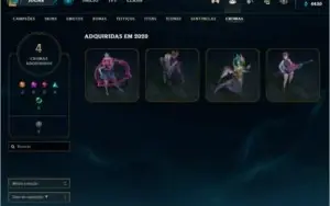 Conta LOL 2016 com todos os champs desbloquados 127 skins