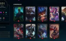 Conta League Of Legends Full Acesso, 161 Campeões, 101 Skins