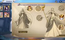 Conta Saint Seiya A4 - Lv.70 2 Peças Pro Reparo Da Artemis