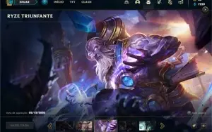 Conta Platina 2 com 50 Champs e 30 Skins + Ryze Triunfante