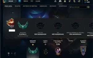 Conta Platina 2 com 50 Champs e 30 Skins + Ryze Triunfante
