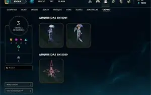 Conta Platina 2 com 50 Champs e 30 Skins + Ryze Triunfante