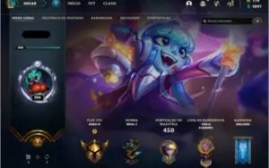 Conta lol Gold 4 com 123 skins