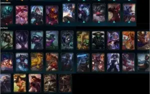 Conta LOL bem antiga, com várias skins raras e caras