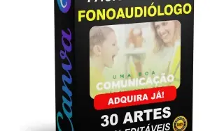 Pack Canva Fonoaudiólogo - 30 Artes Editáveis