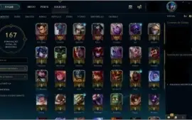 Conta Challenger Flex - 40 campeões 19 skins