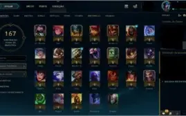 Conta Challenger Flex - 40 campeões 19 skins