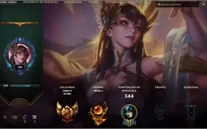 Conta League Of Legends (gold V, 345 Skins, 263 Ícones...)