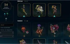 Conta League Of Legends (gold V, 345 Skins, 263 Ícones...)