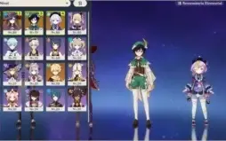 🔥 Xiao+Mona+Venti+Qiqi 🔥Com Harpa Celestial🔥 AR50