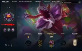 Conta League Of Legends +100 Campeões E Skins Level 325
