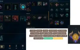 Conta Lol Full Champs/ 424 Skins(2 Ult, 13 Míticas) Lvl 831
