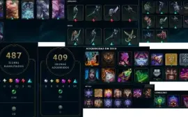 Conta Lol Full Champs/ 424 Skins(2 Ult, 13 Míticas) Lvl 831