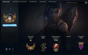 Conta league of legends (preço negociável)