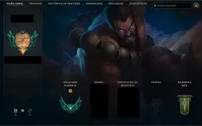 Conta no League of Legends 1231 skins - PLAT 4