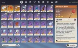 CONTA AR 51 - 5 5*, 3 ARMAS 5*, 75 RESINAS E MUITO ARTEFATOS