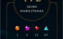 Conta League of Legends D4 season 9, quase 3k investidos