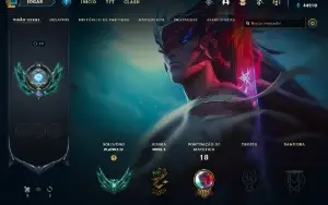 Conta PLATINA 4 | 61% Win - Lol (League Of Legends) Elomoon