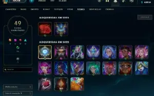 Conta PLATINA 4 | 61% Win - Lol (League Of Legends) Elomoon