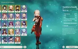 KAZUHA, XIAO C1, EULA, ZHONGLI, SHOGUN, BACULO DE HOMA, AMOS