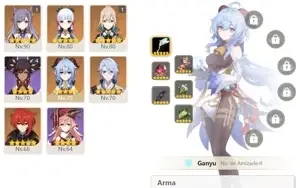 ✨CONTA GENSHIN AR55✨ ⭐8 LENDÁRIOS⭐+ 3 ARMAS 5 ⭐ e Keqing C1