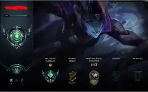 Conta League of Legends - Platina 4 - 15 skins - level 51