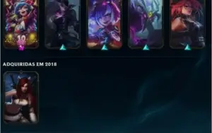 Conta League of Legends - Platina 4 - 15 skins - level 51
